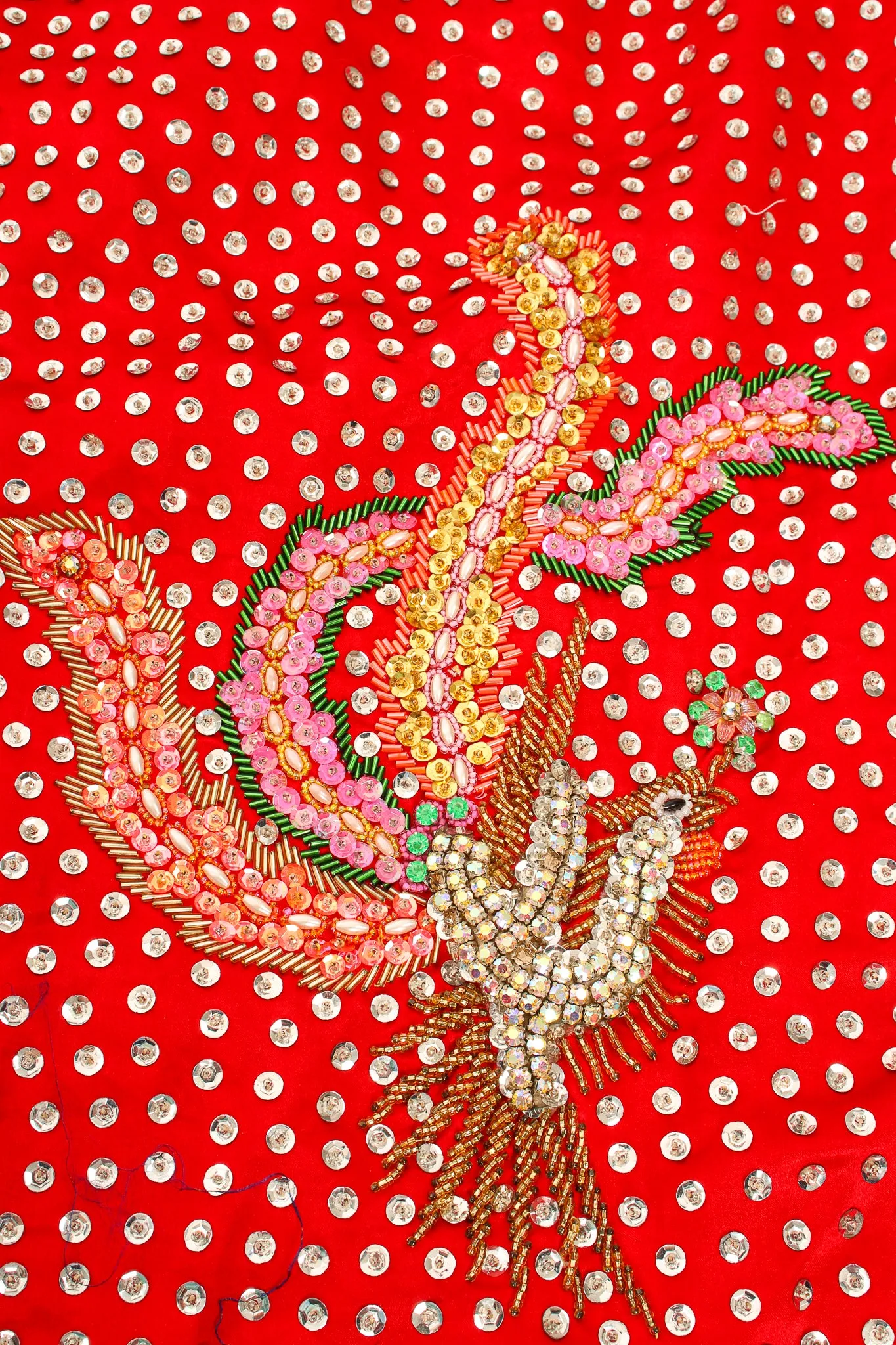 Embellished Chinese Phoenix & Dragon Skirt