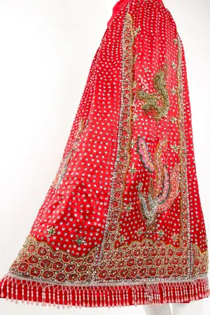 Embellished Chinese Phoenix & Dragon Skirt