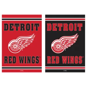 Embossed Suede Flag, House Size, Detroit Red Wings,13es4359