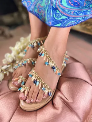 Evil Eye Protection Anklet Flats