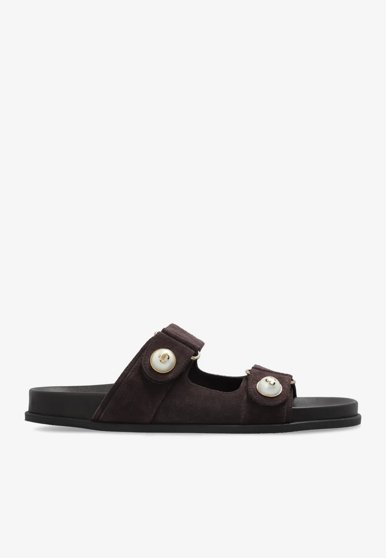 Fayence Suede Pearl Slides