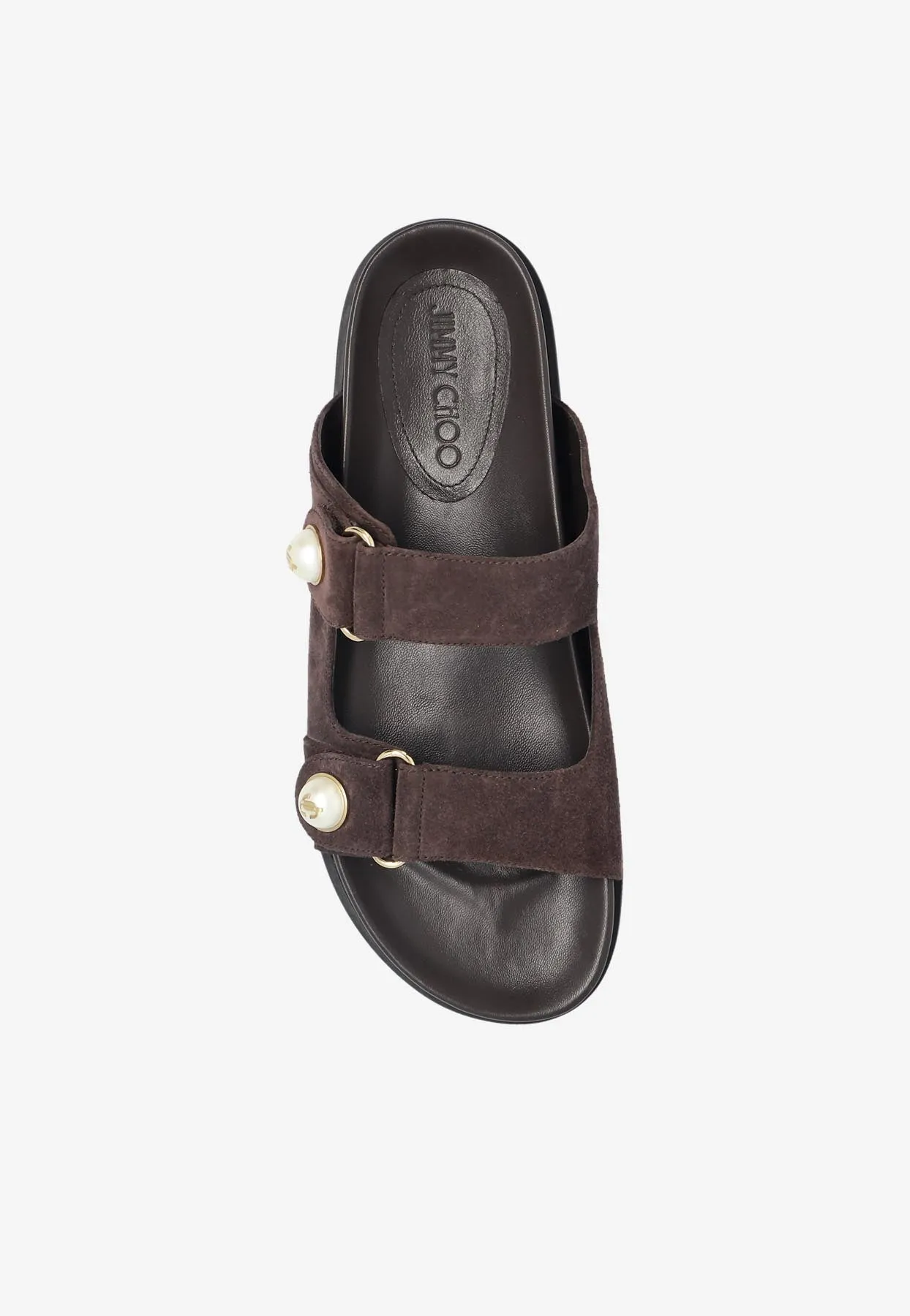 Fayence Suede Pearl Slides