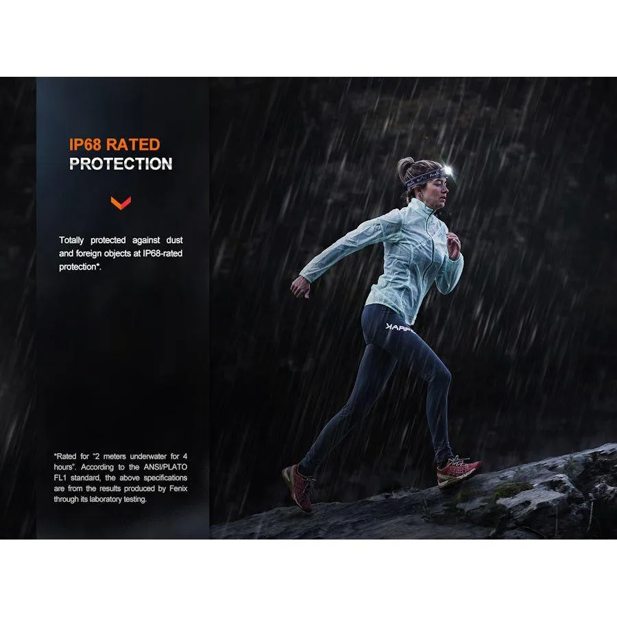 Fenix HM65R-T V2.0 Trail Running USB Rechargeable Headtorch - Dark Purple