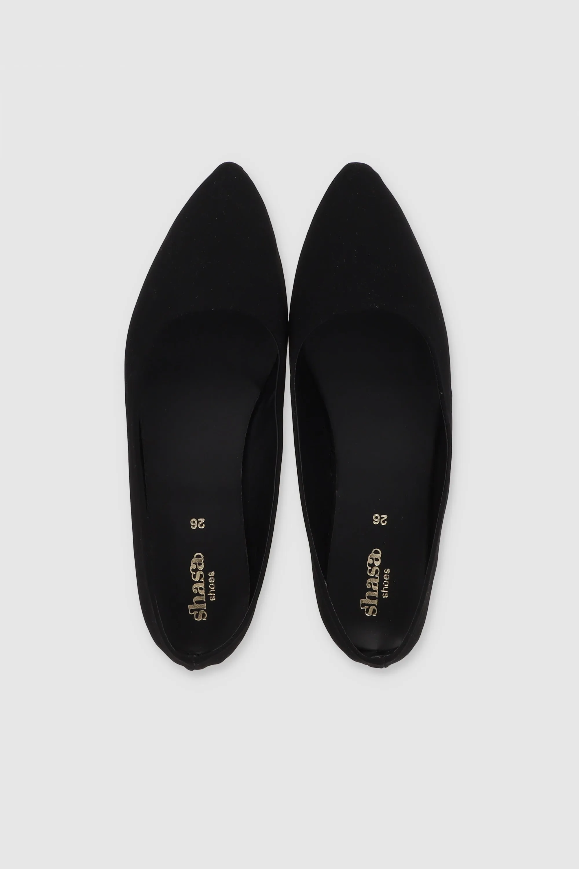 Flat suede puntal lisa