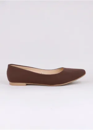 Flat suede puntal lisa