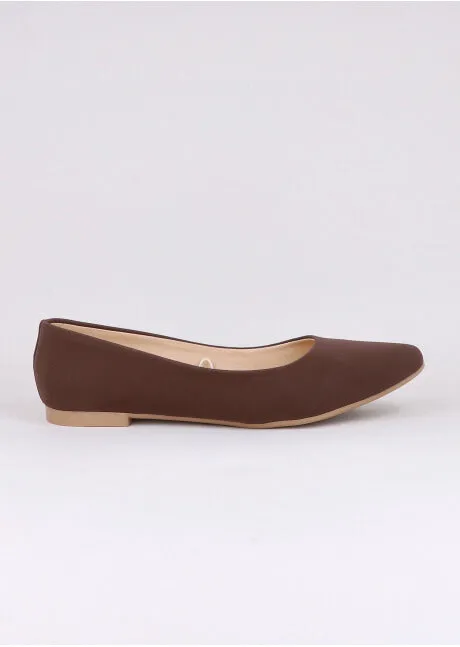 Flat suede puntal lisa