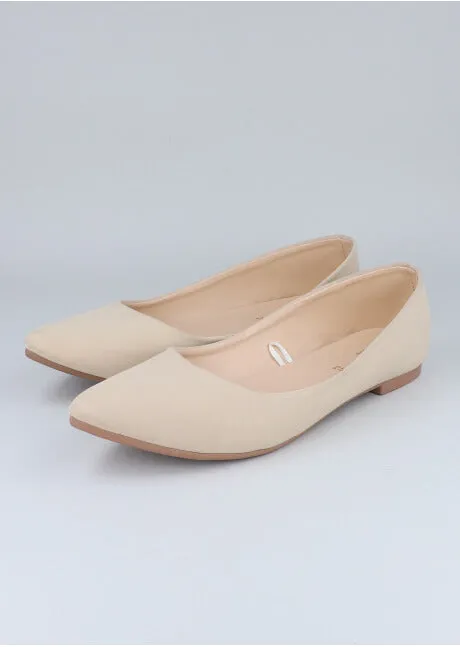 Flat suede puntal lisa