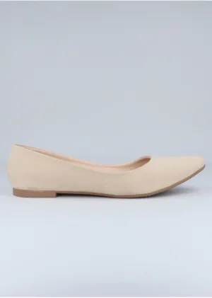 Flat suede puntal lisa