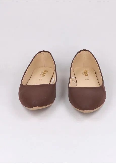 Flat suede puntal lisa