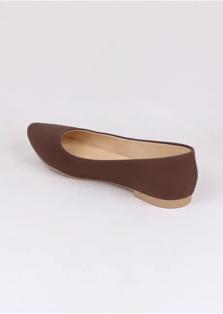 Flat suede puntal lisa