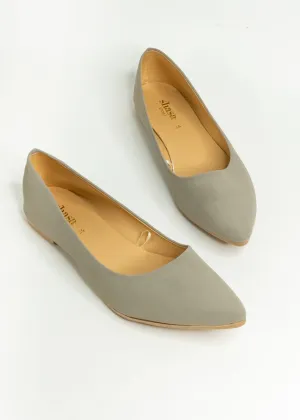 Flat suede puntal lisa