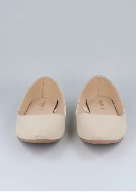 Flat suede puntal lisa