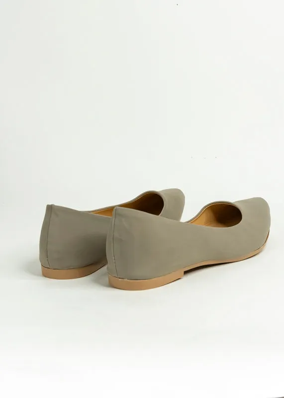 Flat suede puntal lisa