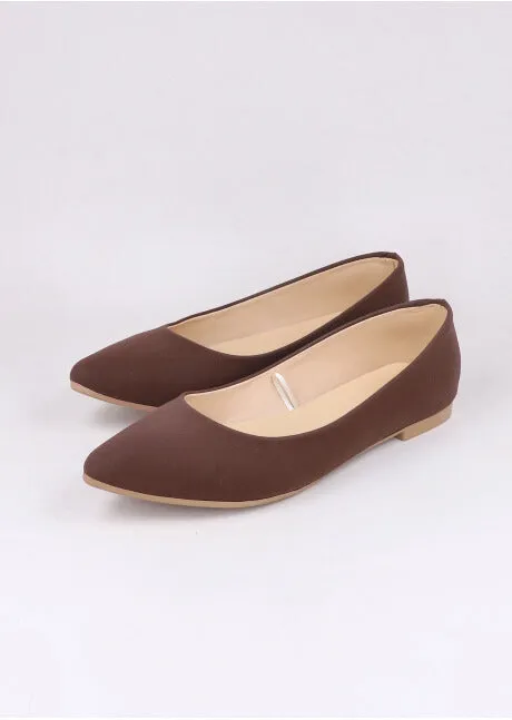 Flat suede puntal lisa