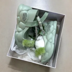 Fur fairy sandal