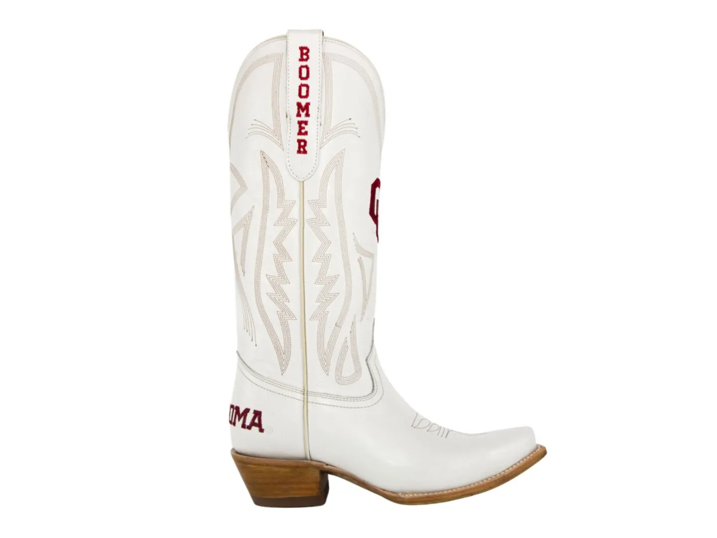 Gameday Boot: University of Oklahoma in Ivory