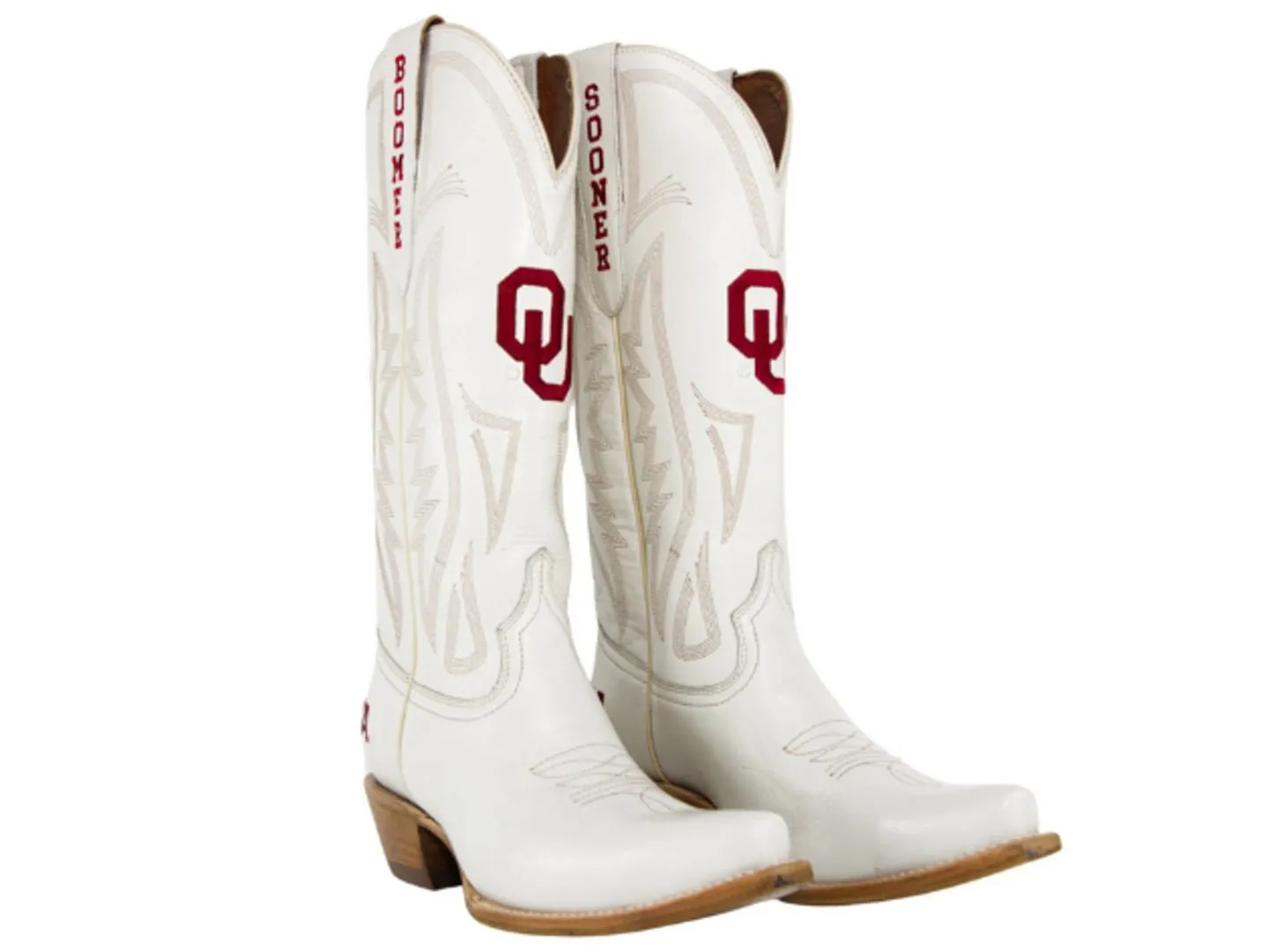 Gameday Boot: University of Oklahoma in Ivory