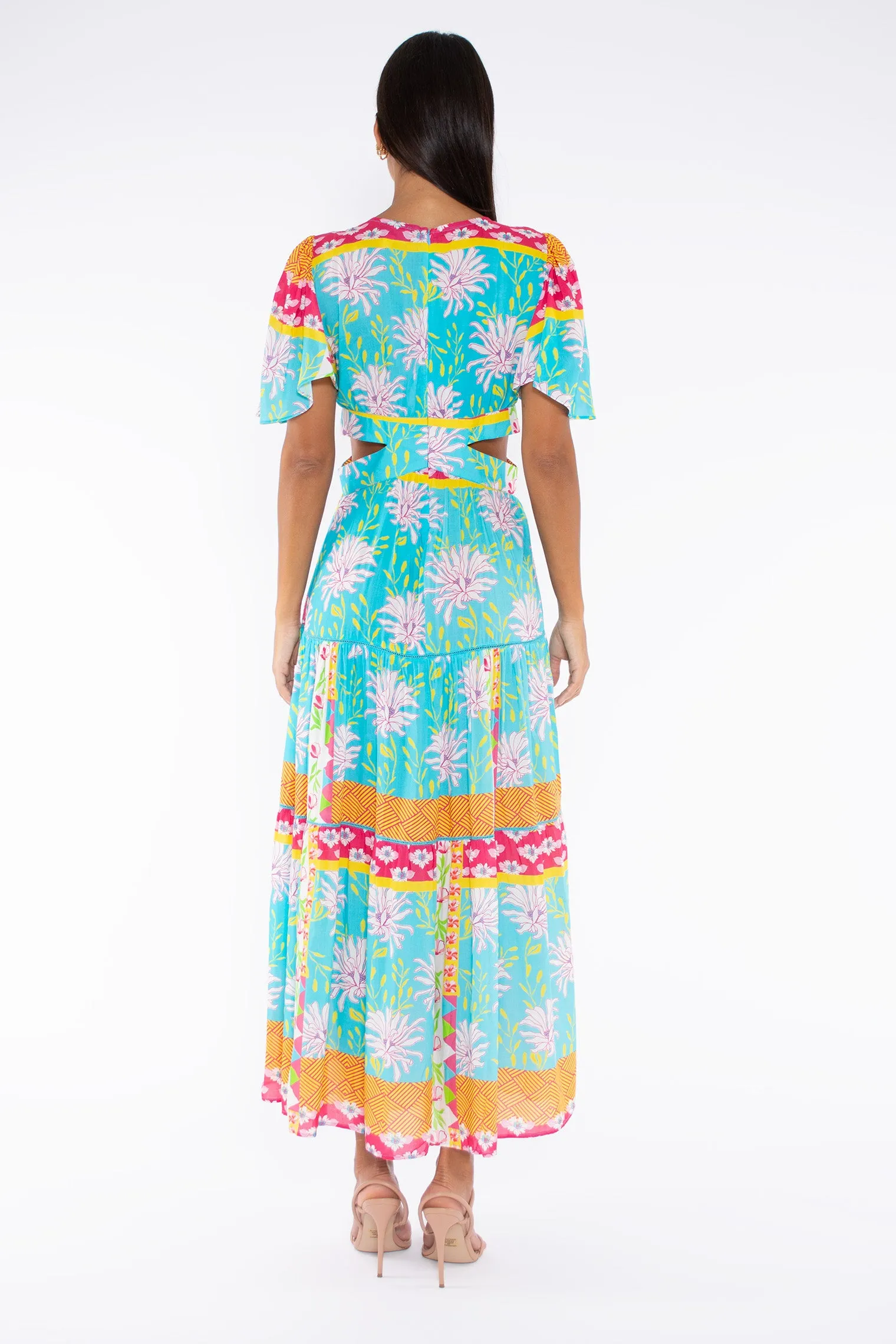GIULIA DRESS- CAPRI FLOWERS IN SPRING