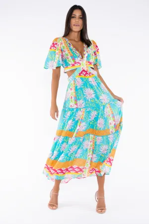 GIULIA DRESS- CAPRI FLOWERS IN SPRING