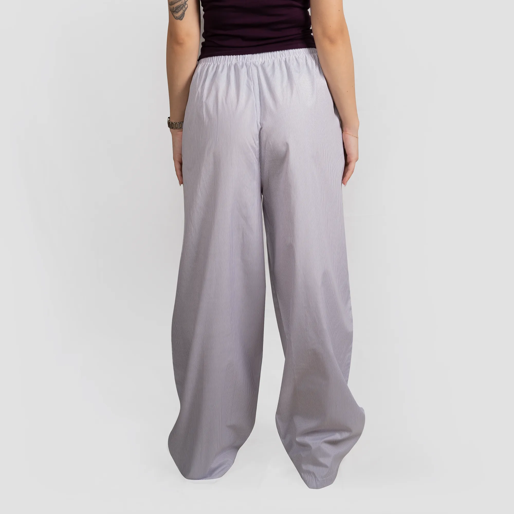 Greige Striped Pants