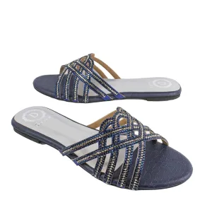 Jamilah Flats S137F - Navy Blue