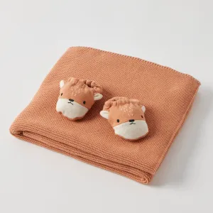 JASPER FOX BOOTIES & BLANKET SET