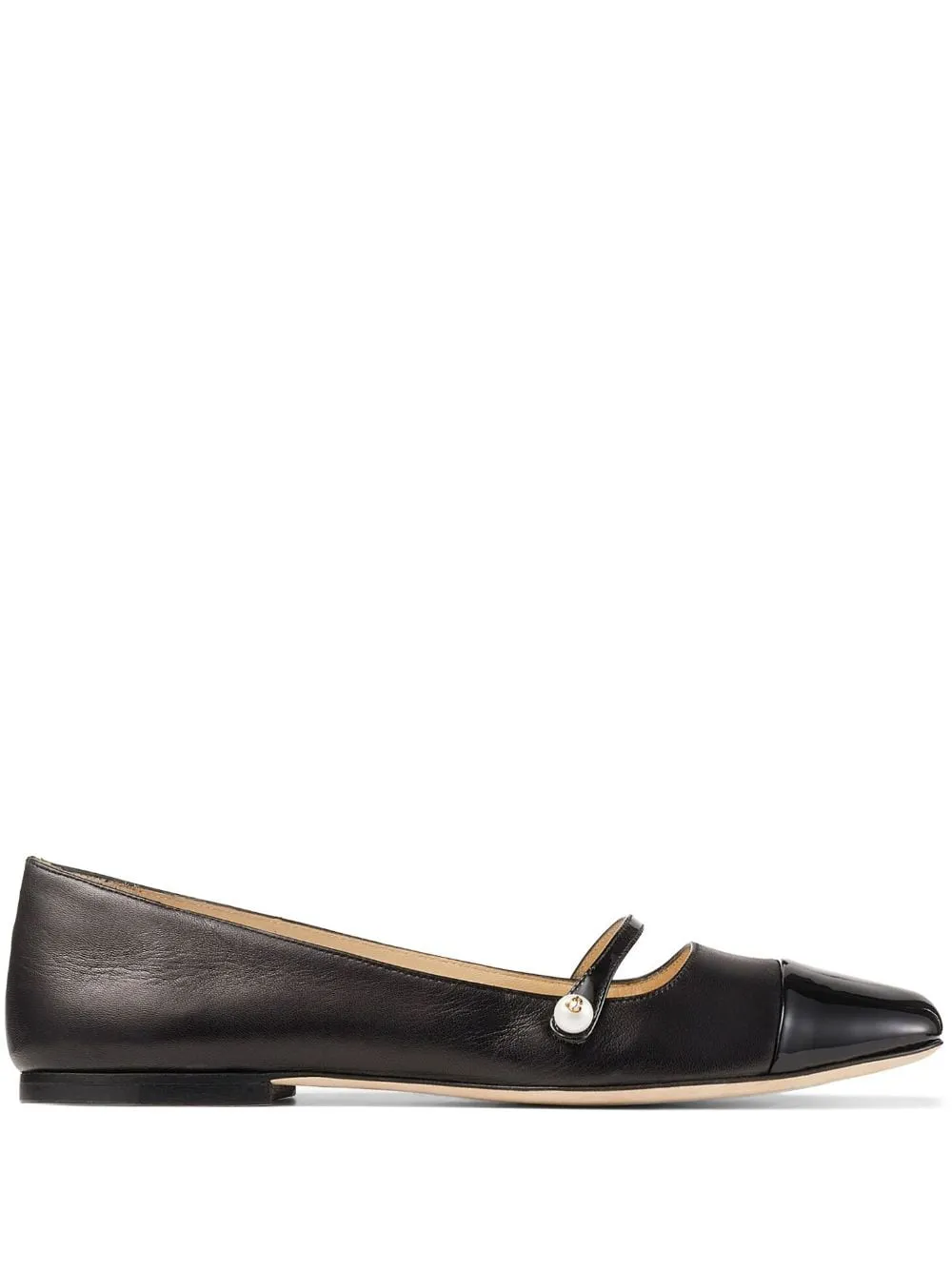 JIMMY CHOO Sparkling Two-Tone Flats