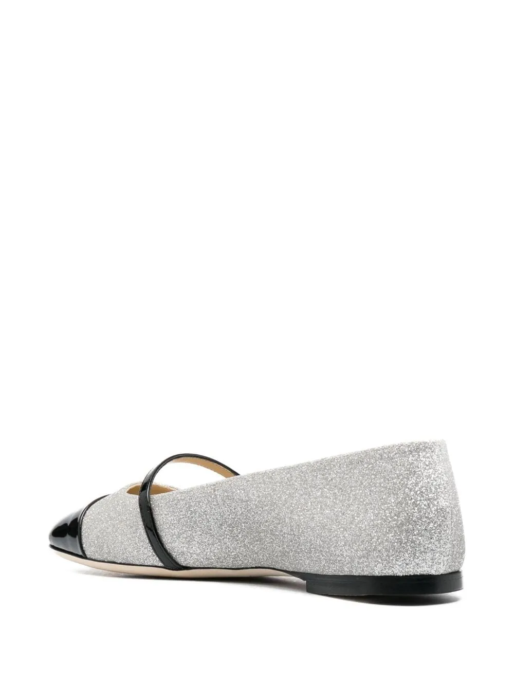 JIMMY CHOO Sparkling Two-Tone Flats