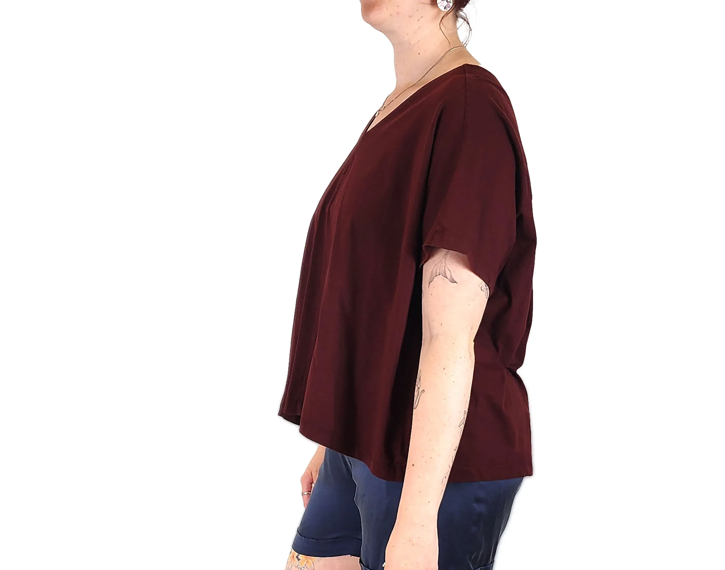 Kowtow purple building block top size medium