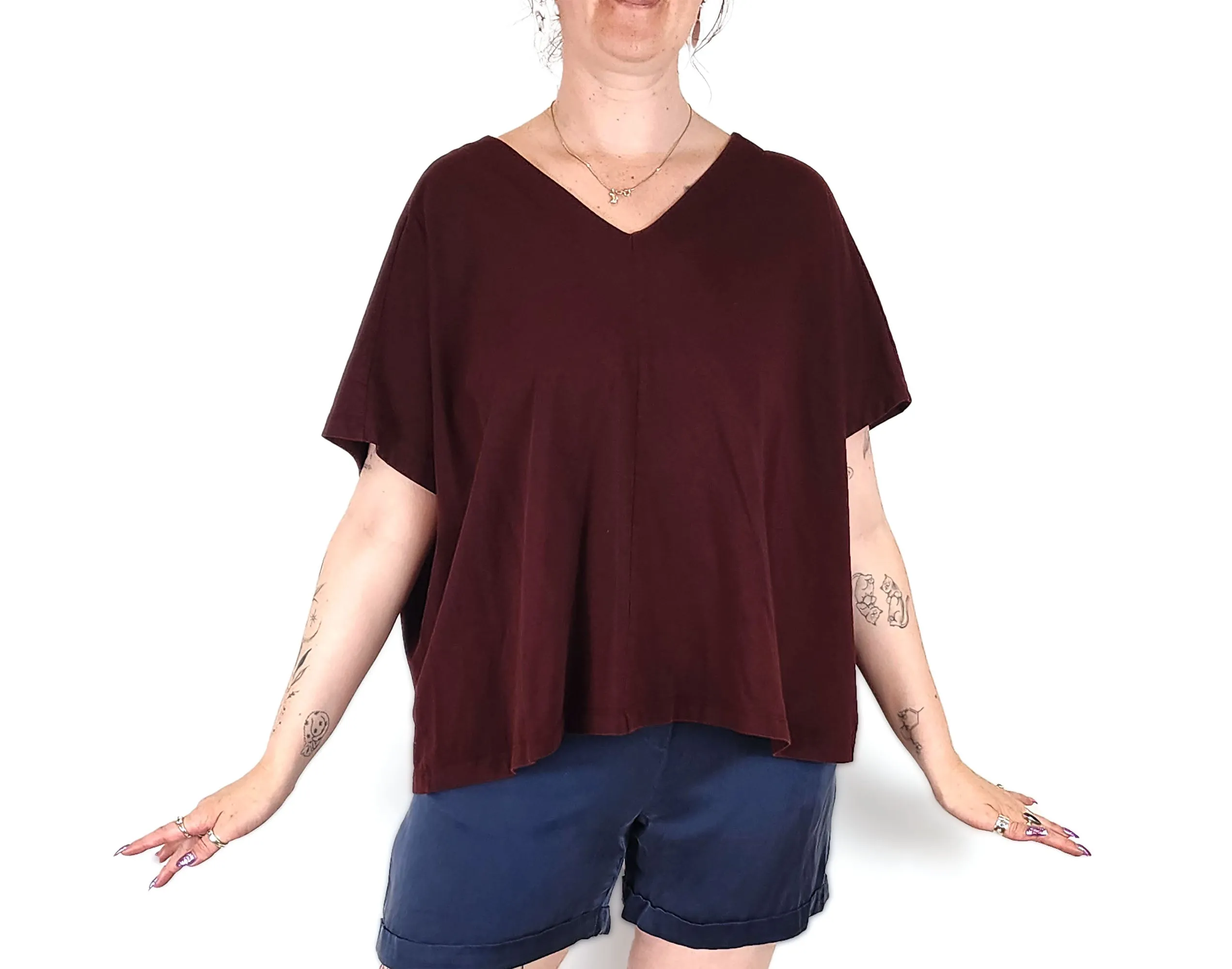 Kowtow purple building block top size medium