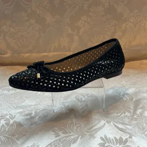 LALISA AMANDA BLACK ROPE BOW FLAT