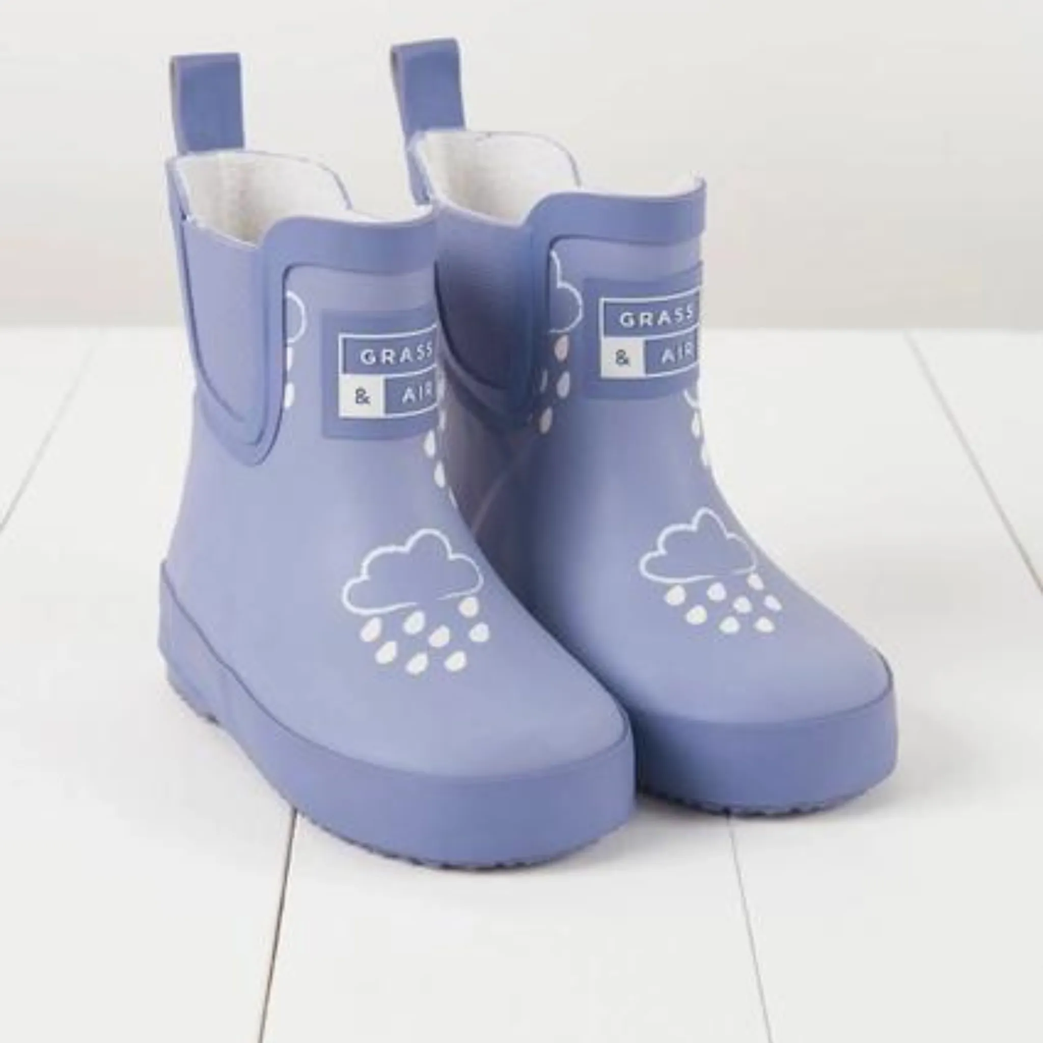 Lavender  Short Colour-Changing Kids Wellies
