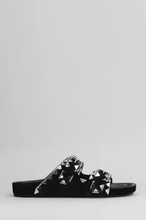 Lennyo Flats in black suede