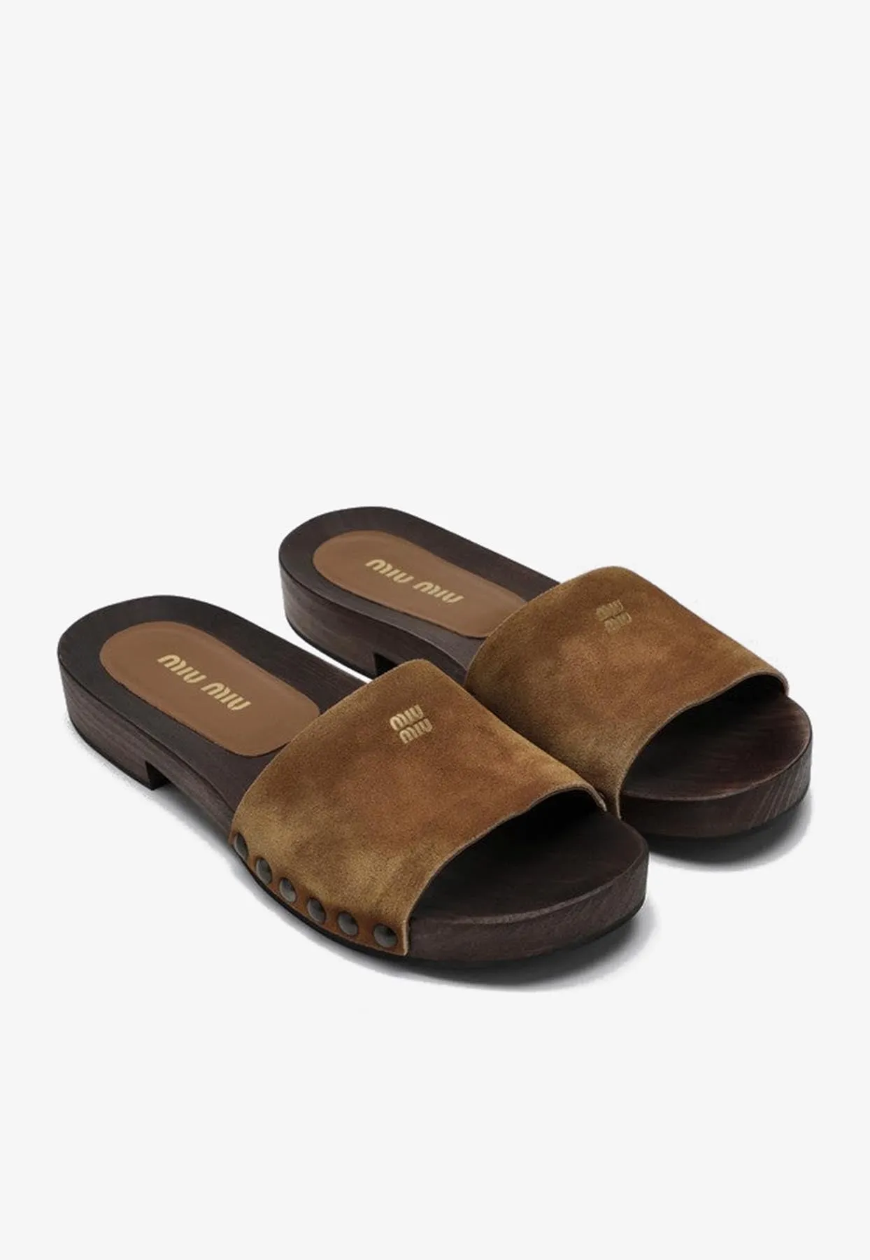 Logo Suede Slides