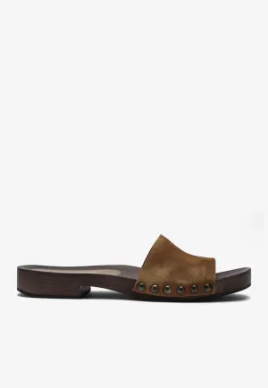 Logo Suede Slides