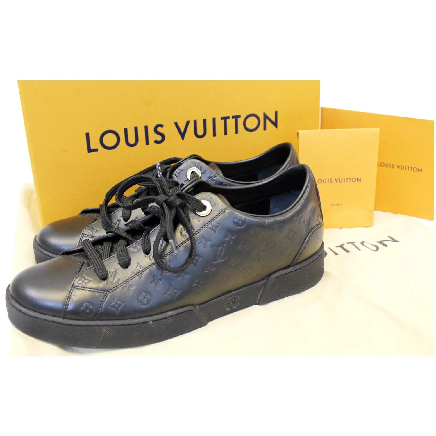 LOUIS VUITTON Black Monogram Empreinte Stellar Sneaker Size US 7 - Last Call