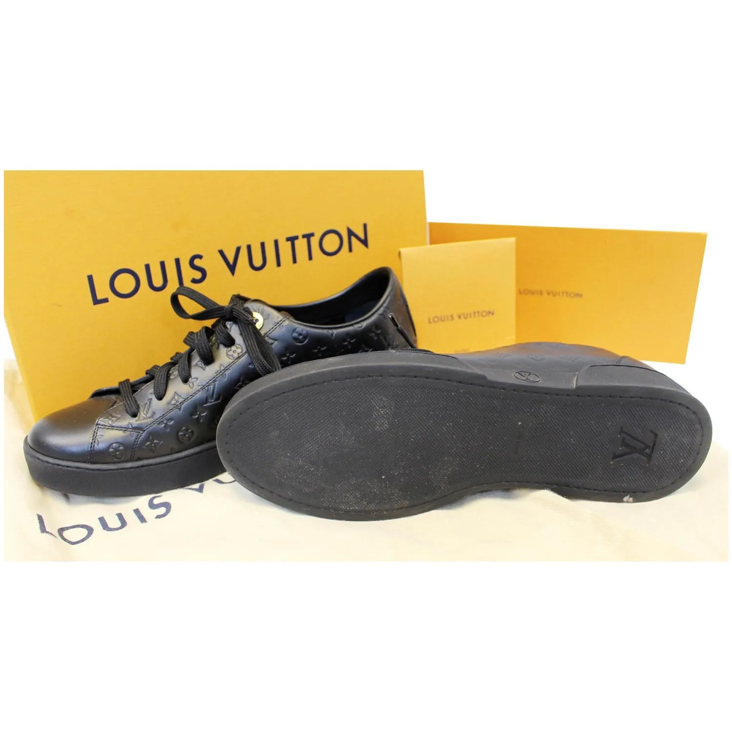 LOUIS VUITTON Black Monogram Empreinte Stellar Sneaker Size US 7 - Last Call