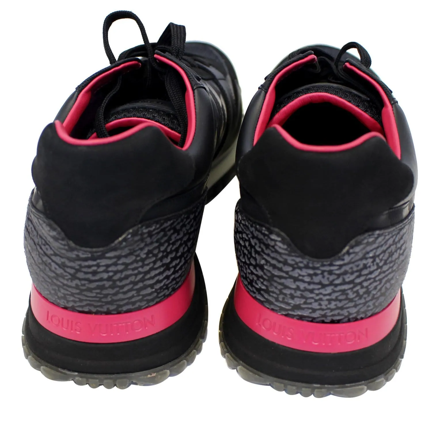LOUIS VUITTON Run Away Lace Up Sneakers Noir US 13