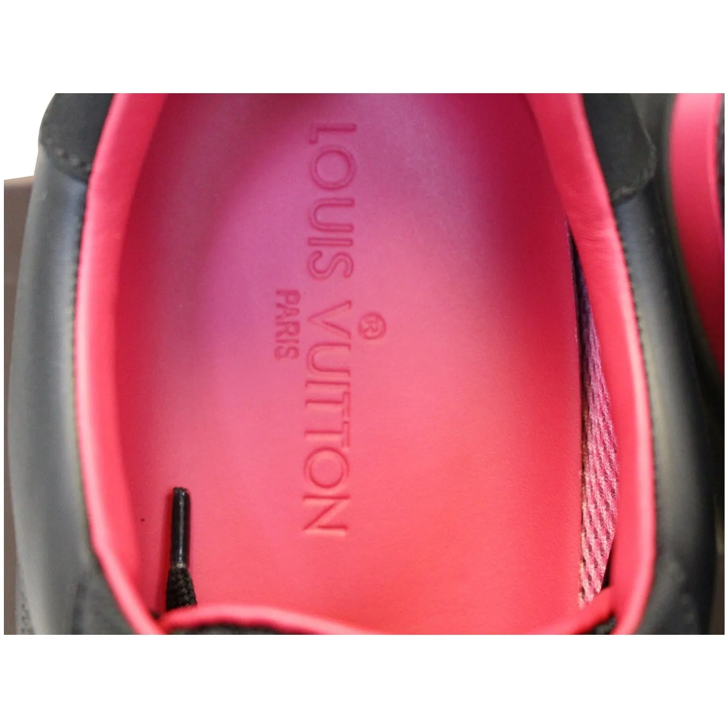LOUIS VUITTON Run Away Lace Up Sneakers Noir US 13