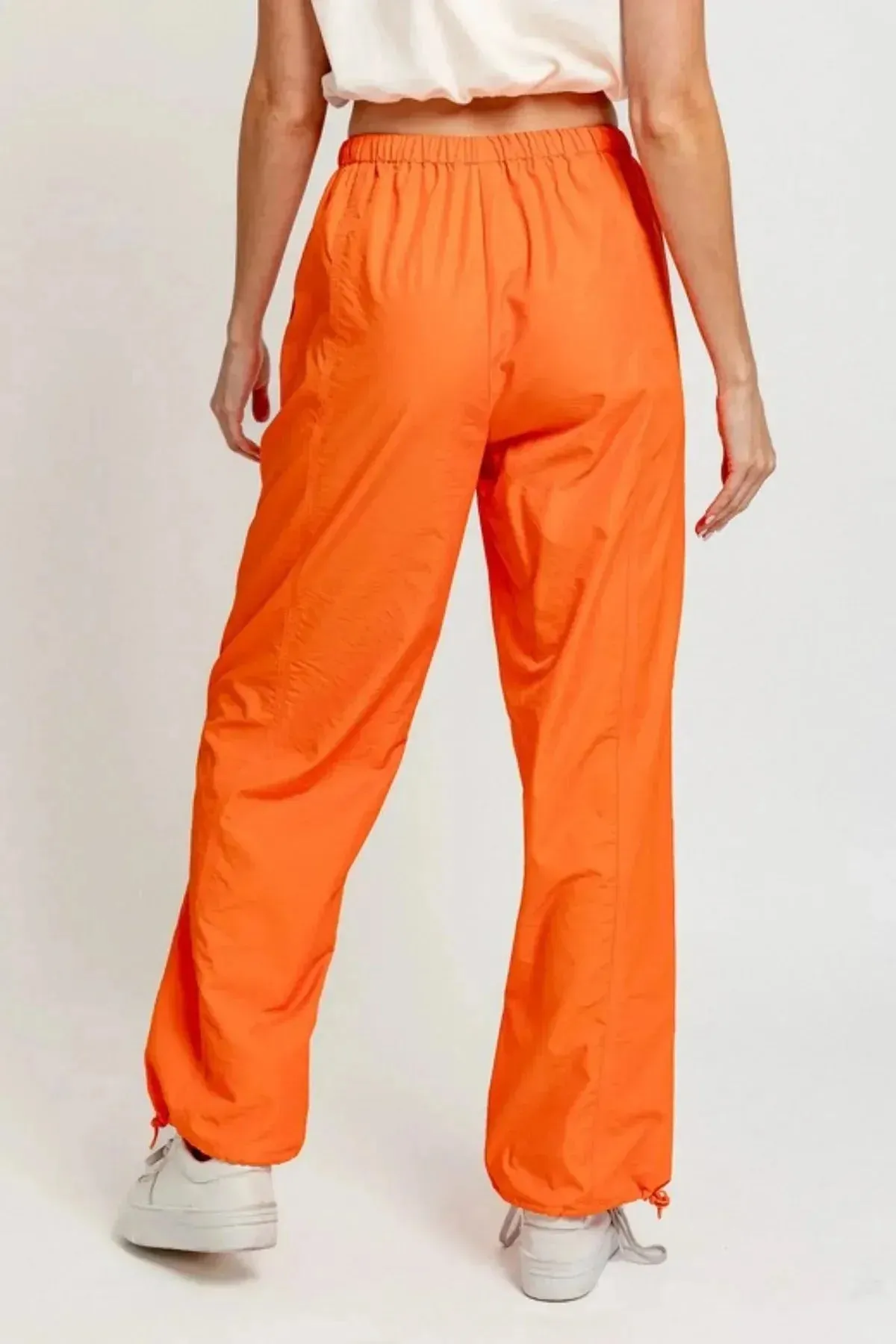 Low Rise Ankle Drawstring Pocketed Relax Pants