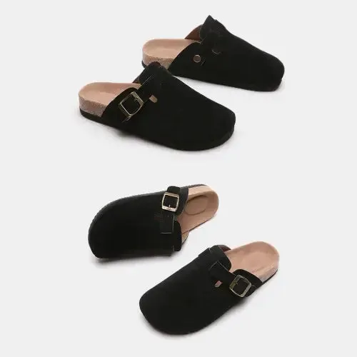 Luxurious Suede Slides