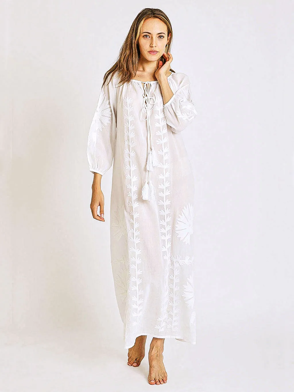Malan Maxi Tunic White