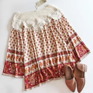Medallion & Lace Dress