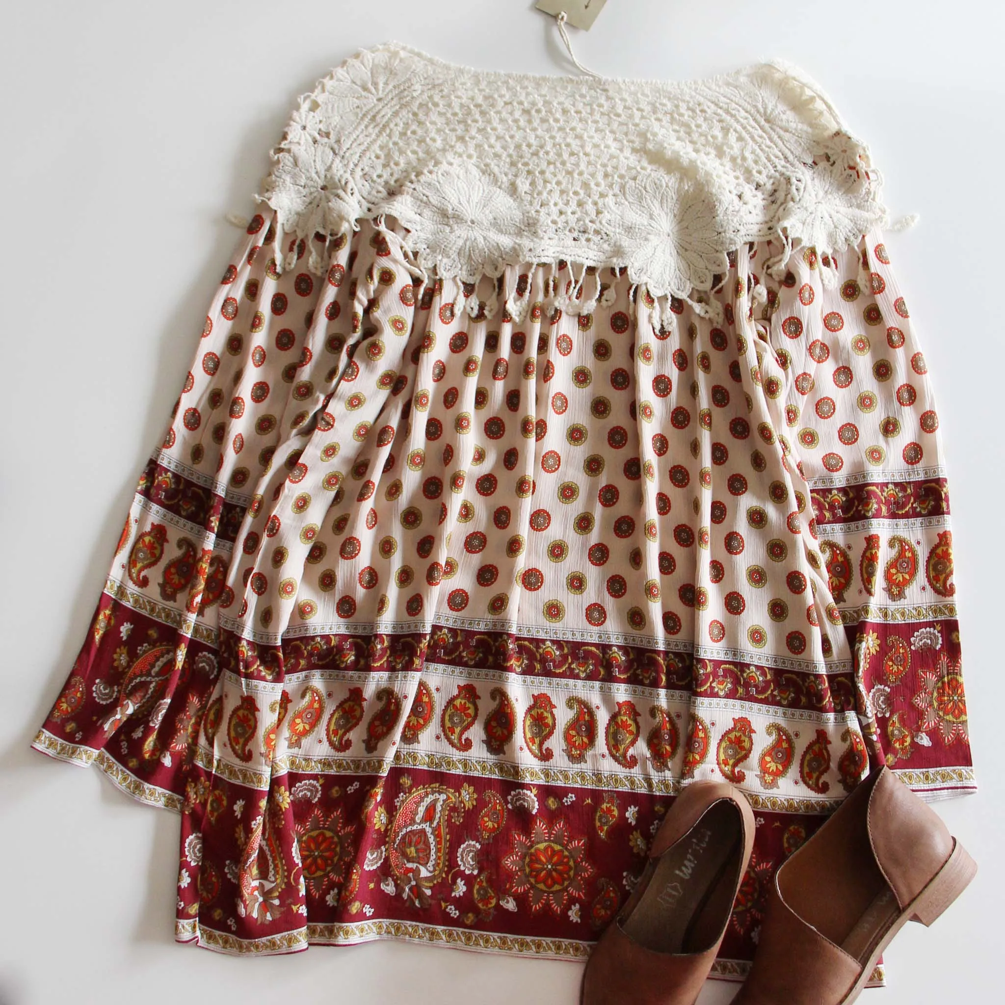 Medallion & Lace Dress