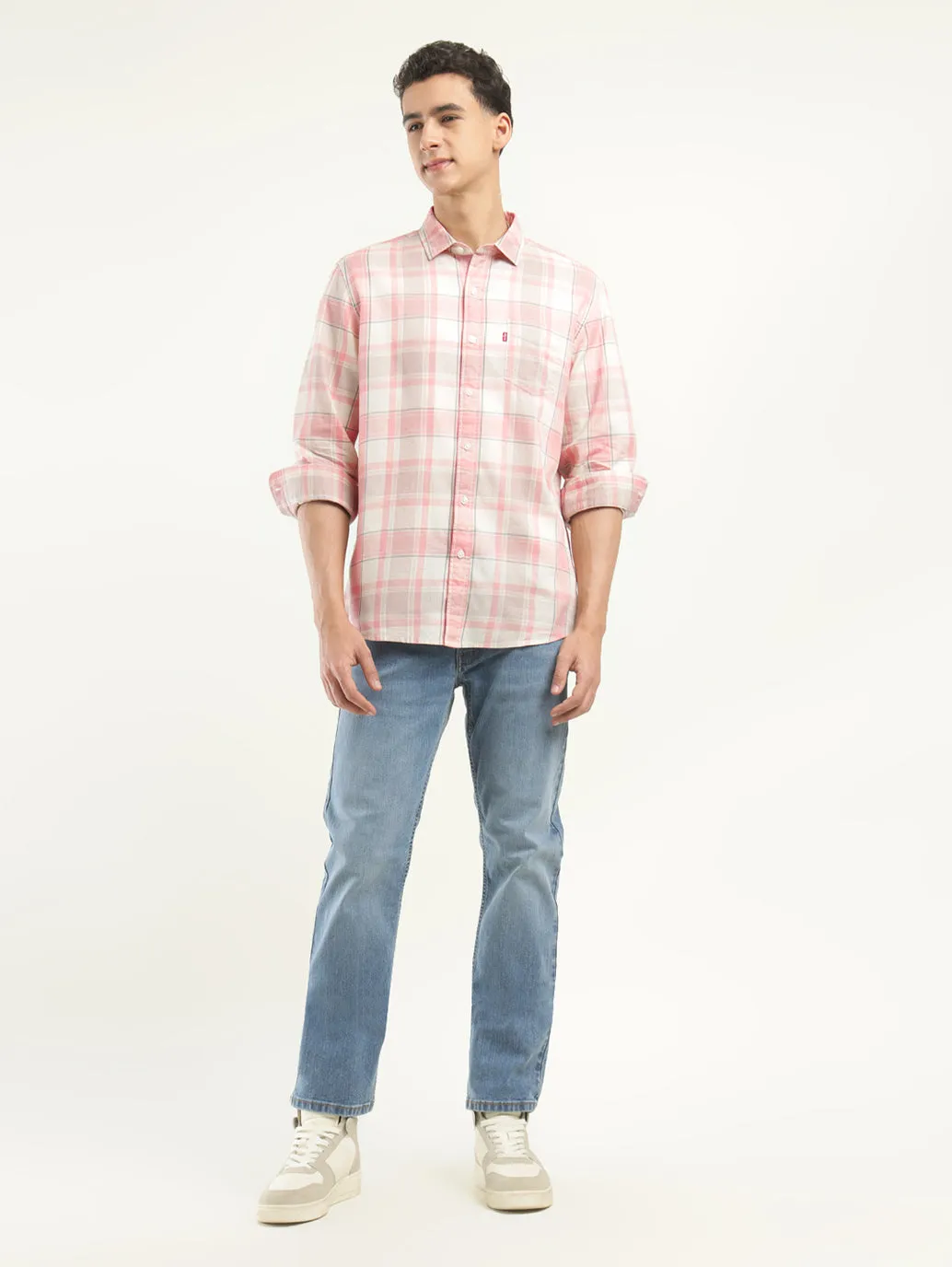 Men's Checkered Slim Fit Shirt