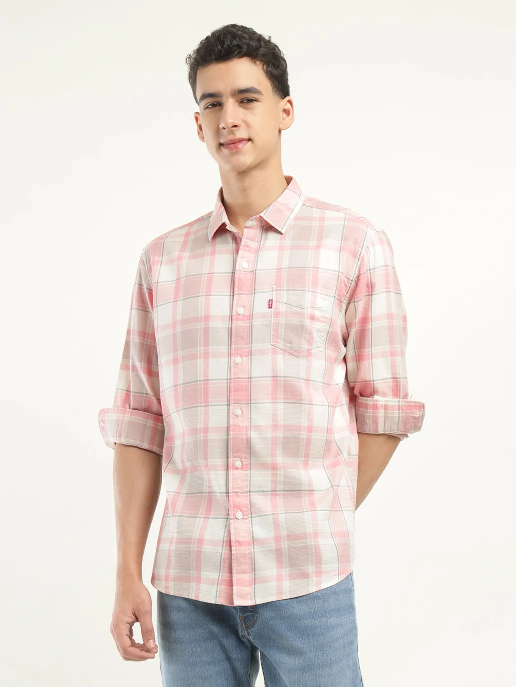 Men's Checkered Slim Fit Shirt