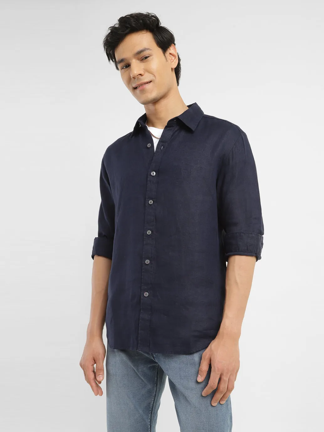 Men's Solid Slim Fit Shirt