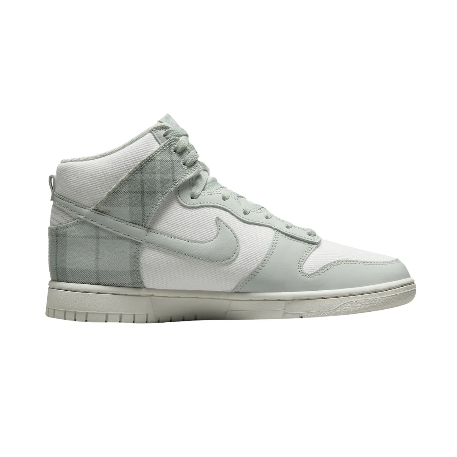 Nike Dunk High SE Tartan Plaid White Light Green