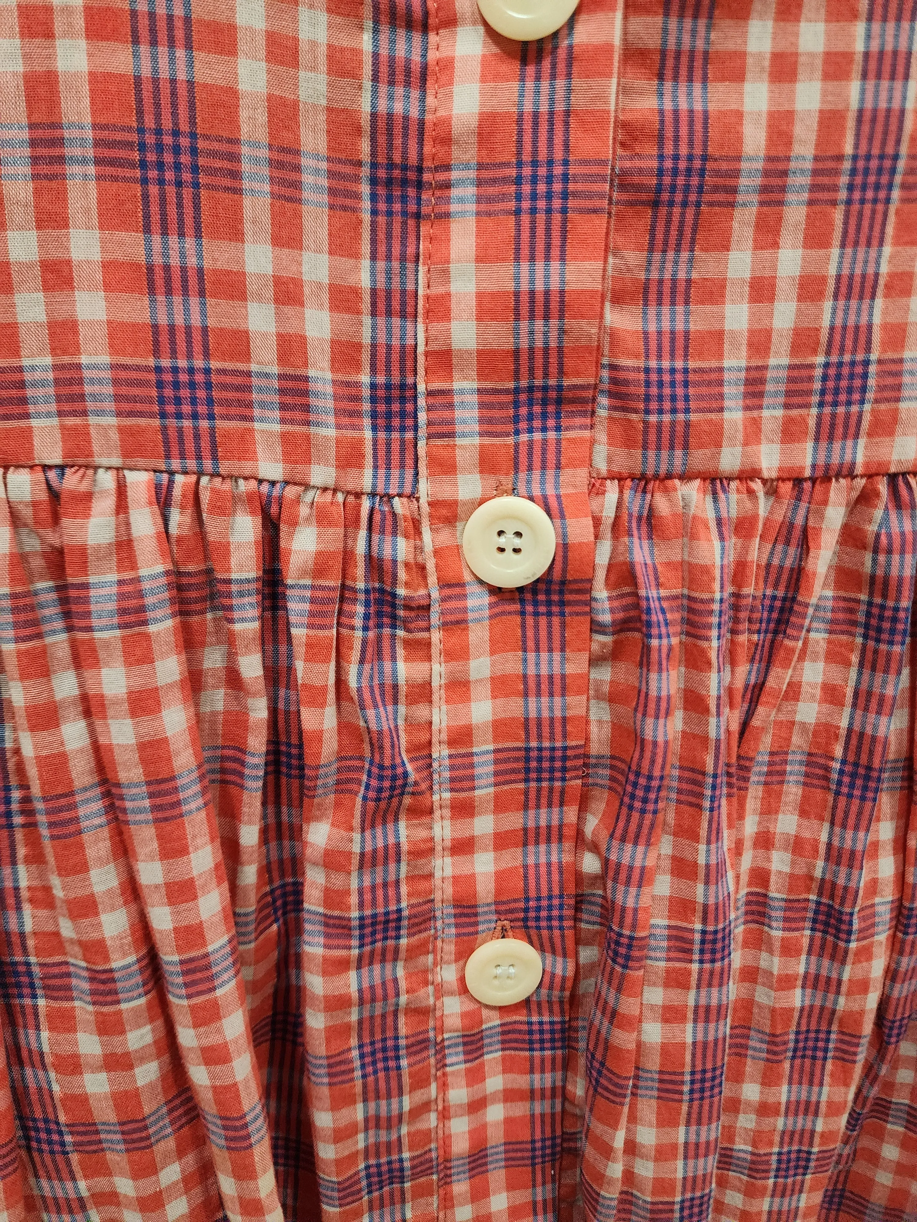 Obus plaid sleeveless top size 3, best fits 14