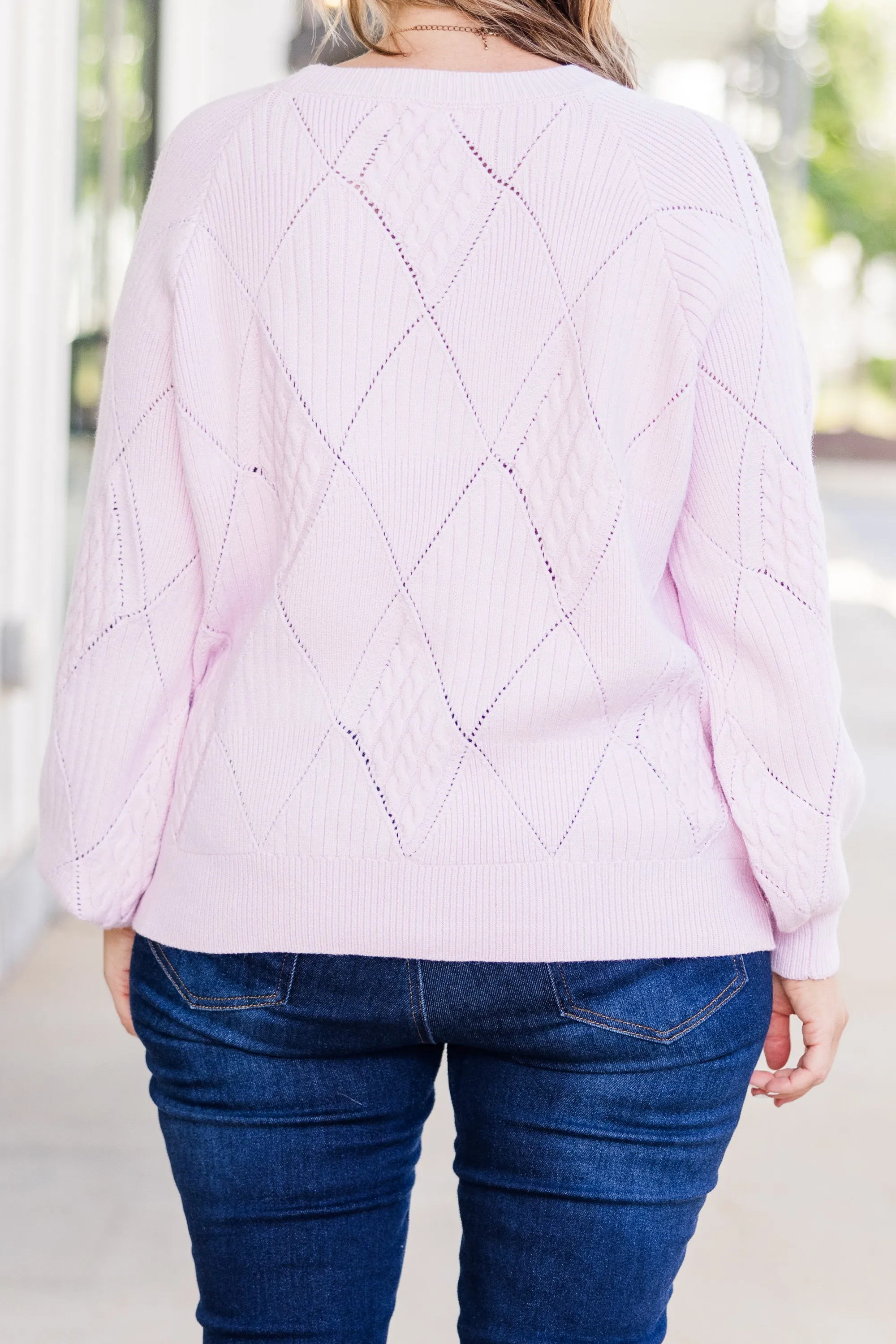 Open My Heart Sweater, Lavender